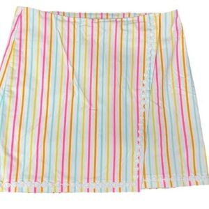 Crown & Ivy Colorful Striped Skort